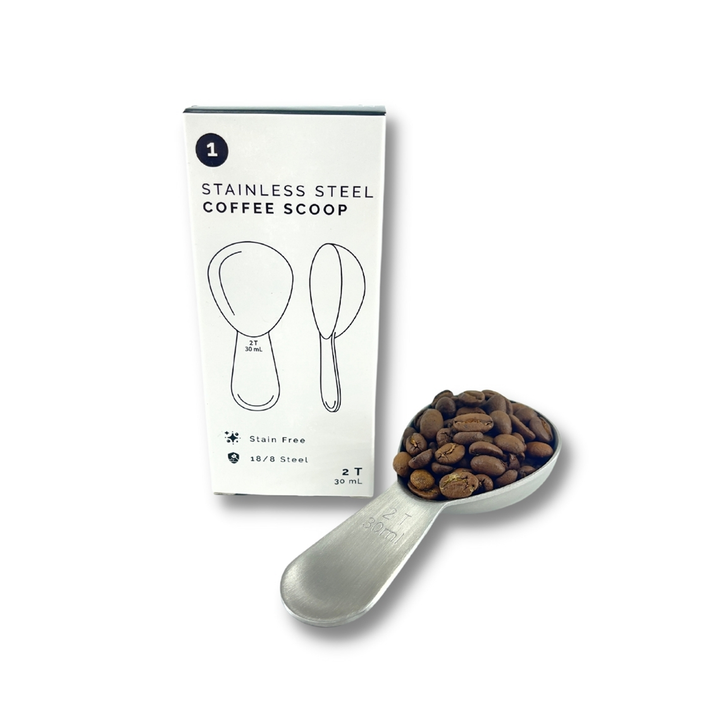 STAINLESS STEEL COFFEE SCOOP